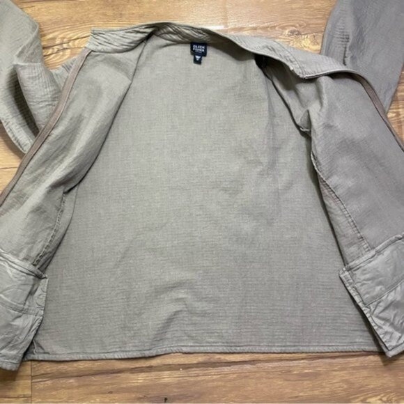 Eileen Fisher 100% Cotton Full Zip Jacket Women Size 1X - Picture 3 of 7